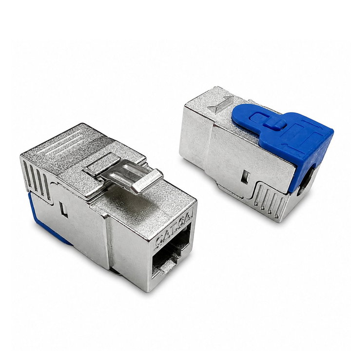 Frutto Keystone RJ45 STP Cat6A Toolless Silver - Techly Professional IWP-MD C6A/STP3