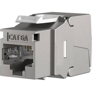 Fruit Keystone RJ 45 STP Cat 6 A Toolless Silver - OEM IWP-MD C 6 A/STPE