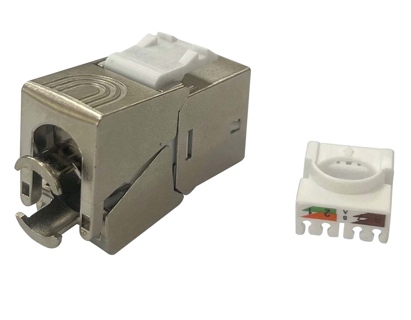 Frutto Keystone RJ45 Cat6A Slim STP Tool Free 14.06mm - Techly Professional IWP-MD C6A/STPTSL