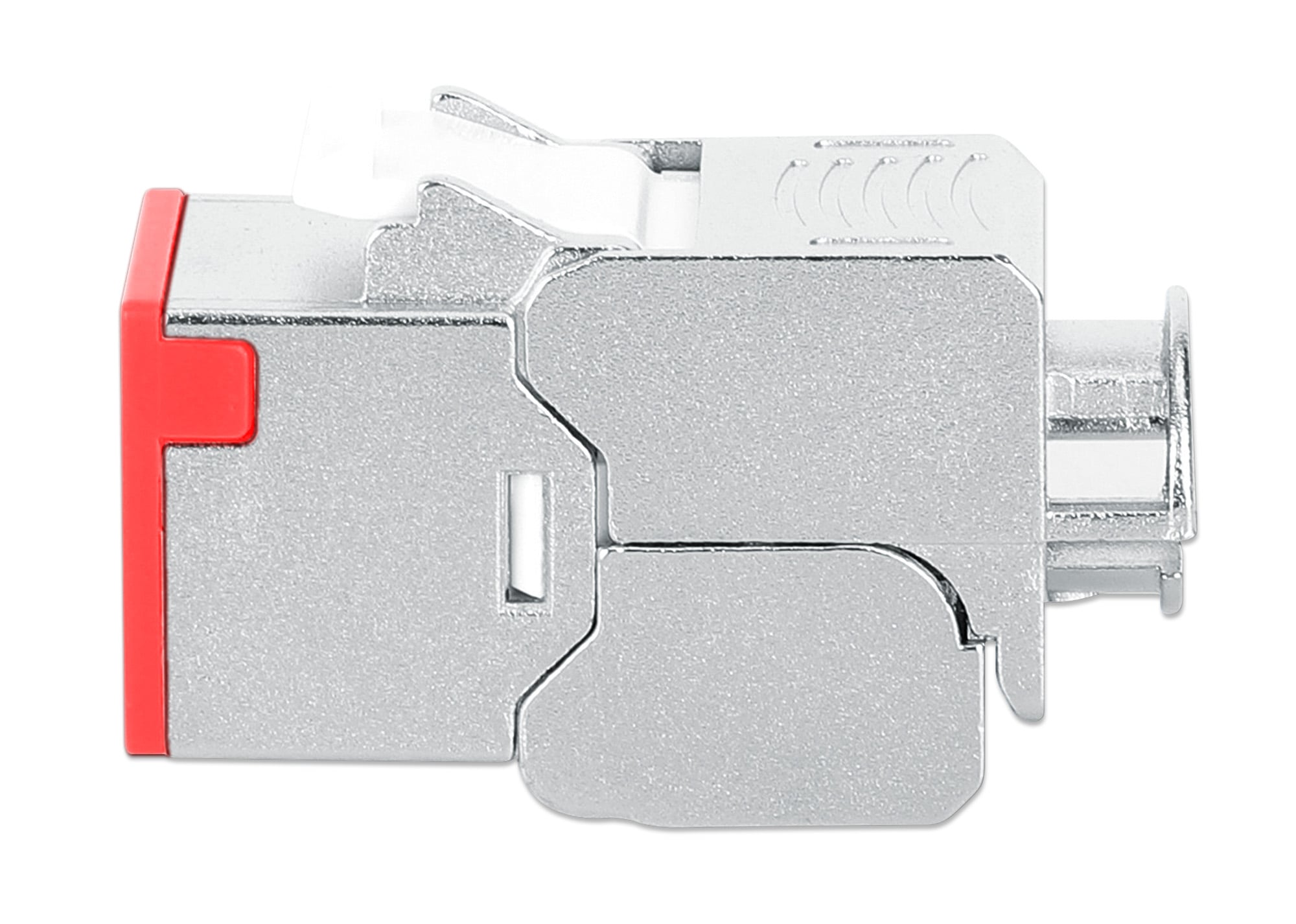 Frutto Keystone RJ45 Cat6A 10G Slim STP Toolless Rosso - Intellinet IWP-MD C6A/STRE