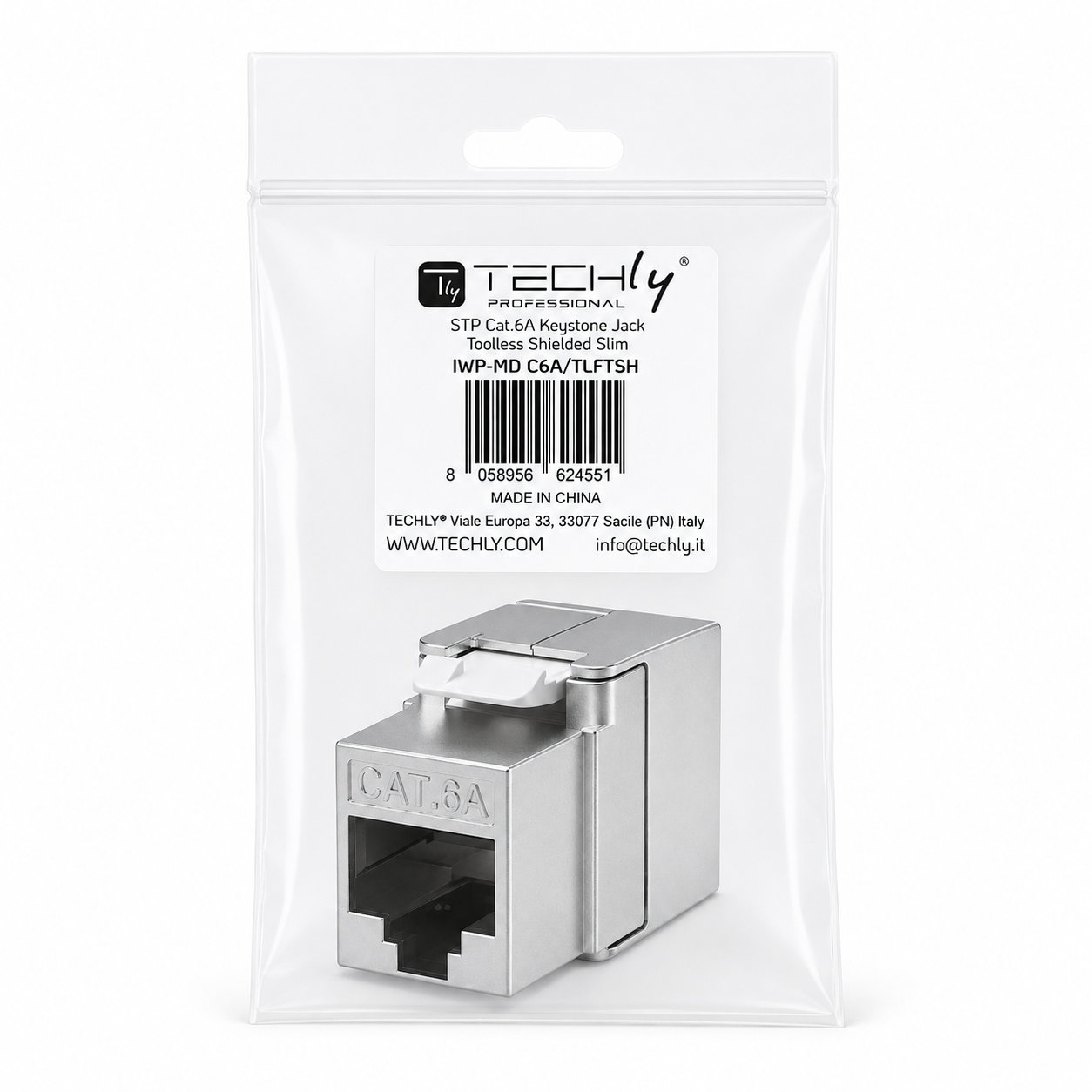 Fruit Keystone Cat 6 A STP Toolless - Techly Professional IWP-MD C 6 A/TLFTSH