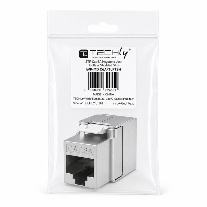 Frutto Keystone Cat6A STP Toolless - Techly Professional IWP-MD C6A/TLFTSH