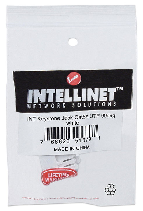 Fruit Keystone RJ 45 Cat 6 A UTP 10 Gigabit White - Intellinet IWP-MD C 6 A/WH