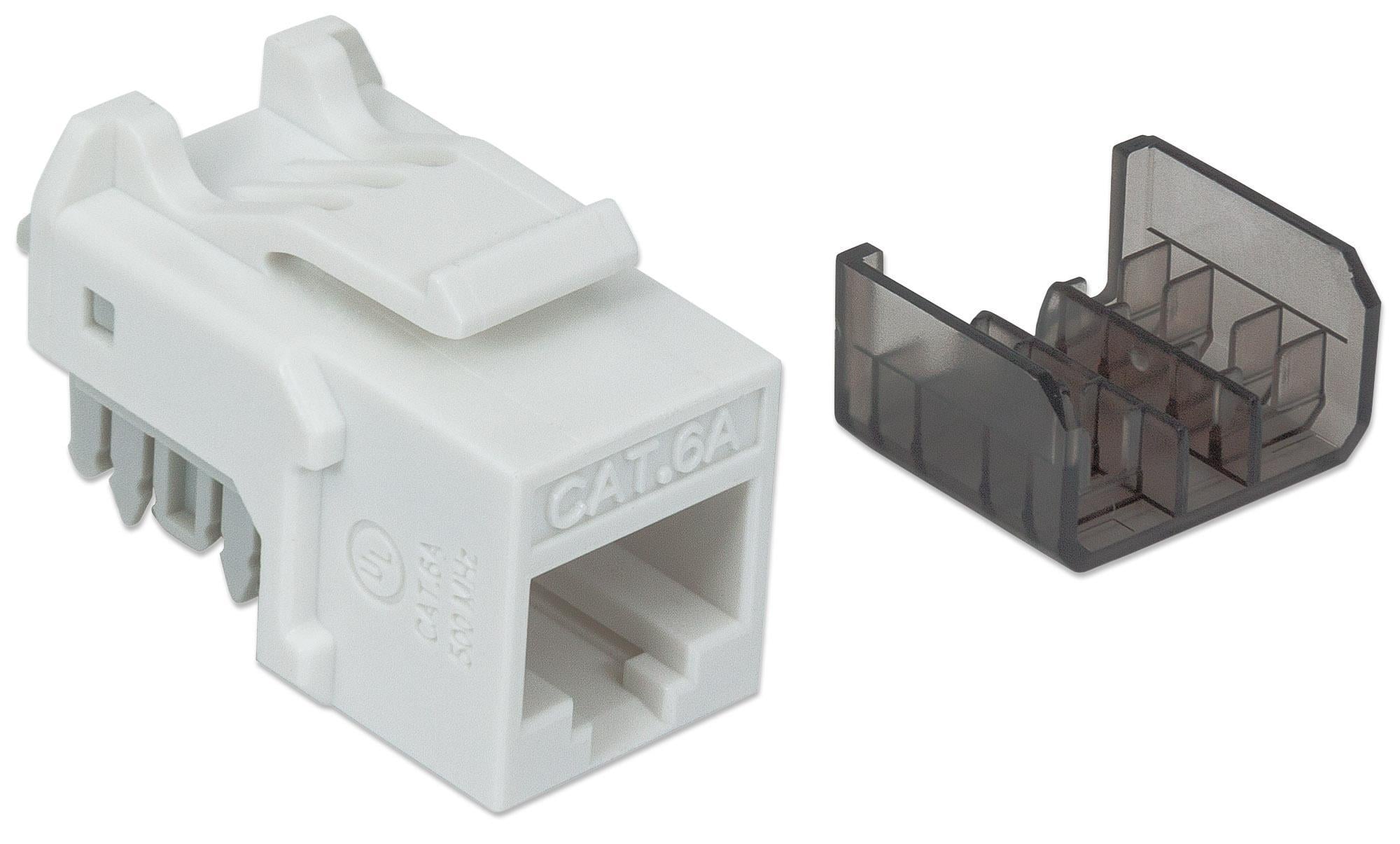 Frutto Keystone RJ45 Cat6A UTP 10 Gigabit Bianco - Intellinet IWP-MD C6A/WH