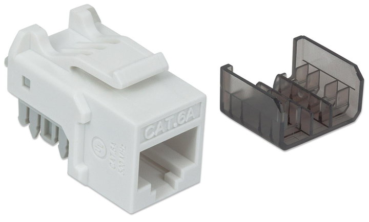Fruit Keystone RJ 45 Cat 6 A UTP 10 Gigabit White - Intellinet IWP-MD C 6 A/WH