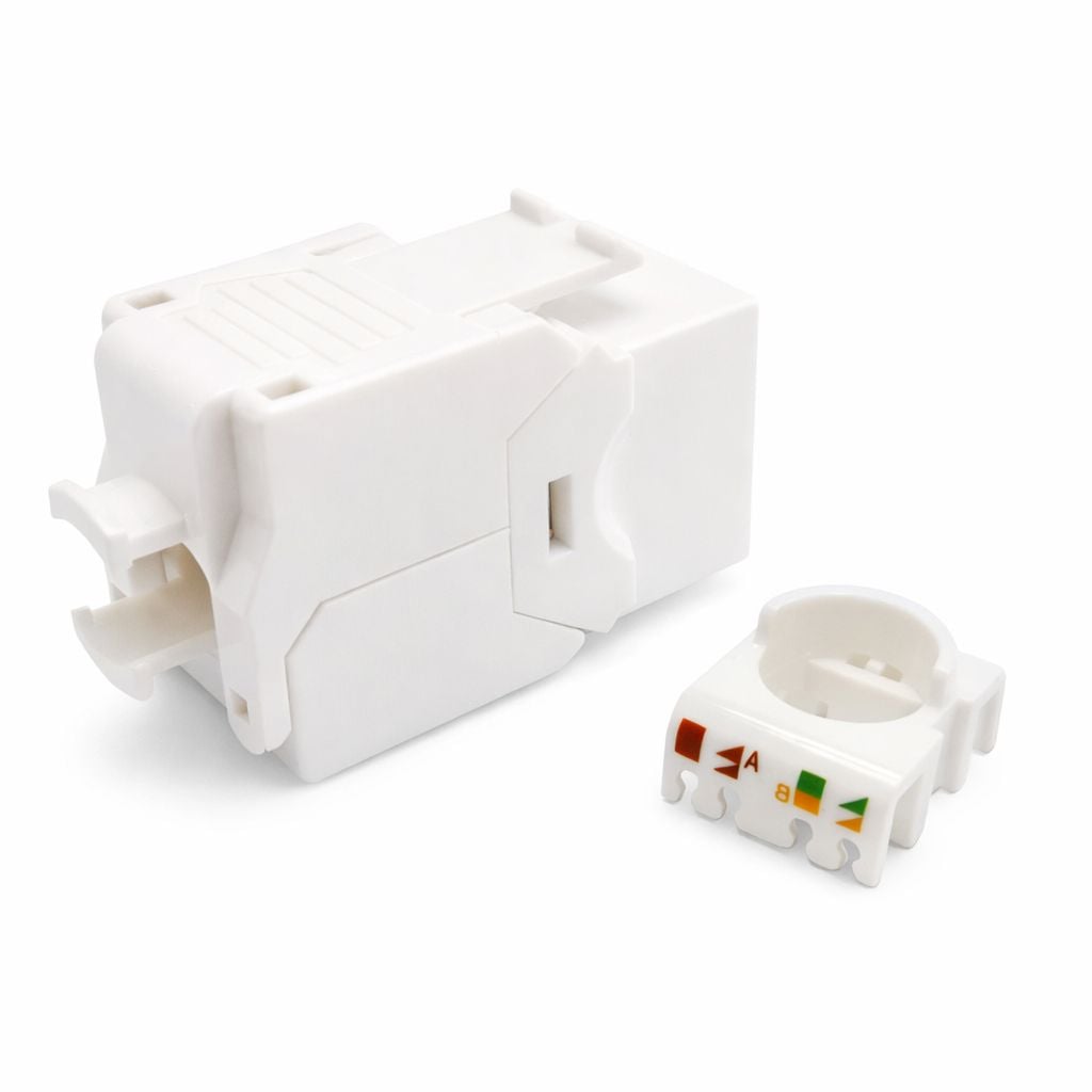 Frutto Keystone RJ45 Cat6A UTP Toolless Bianco 3µ - Intellinet IWP-MD C6A/WI3