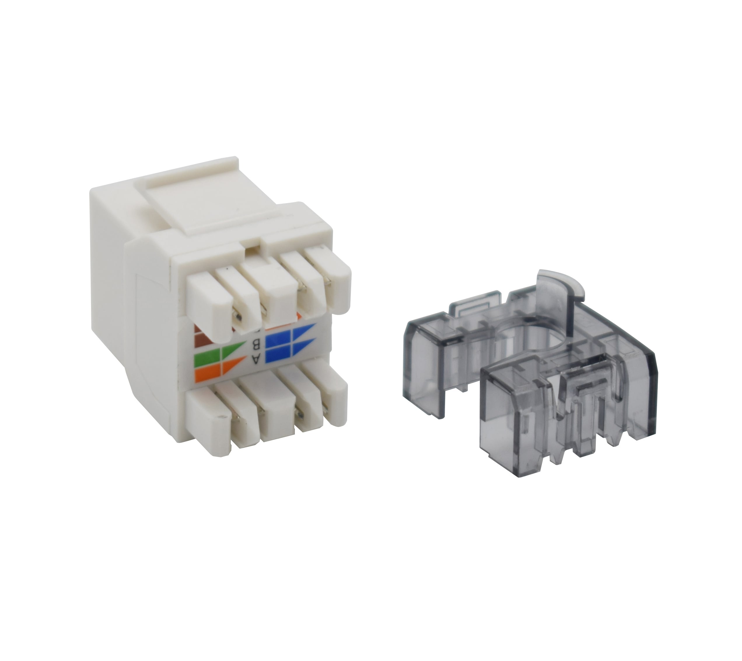 Frutto Keystone RJ45 Cat6 UTP 180° Toolless Bianco - Intellinet IWP-MD C6/180WI