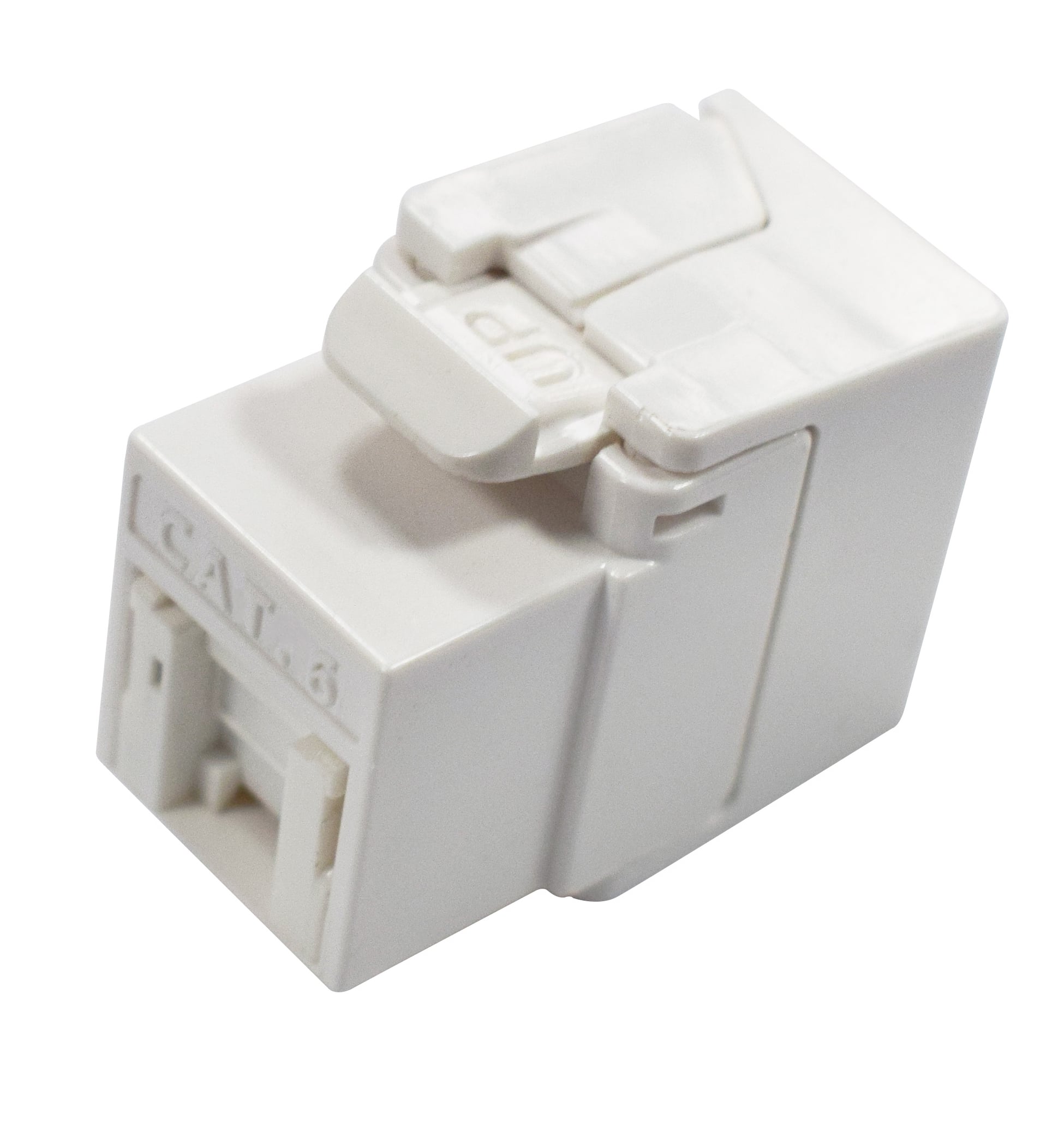Frutto Keystone RJ45 Cat6 UTP 180° Toolless con Otturatore - Intellinet IWP-MD C6/180WSH