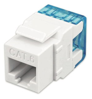 Frutto keystone RJ45 UTP Cat6 180° bianco - Techly Professional IWP-MD C6/180WT