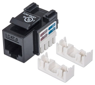 Fruit Keystone RJ 45 Cat 6 Unshielded UTP Black - Intellinet IWP-MD C 6 /BK