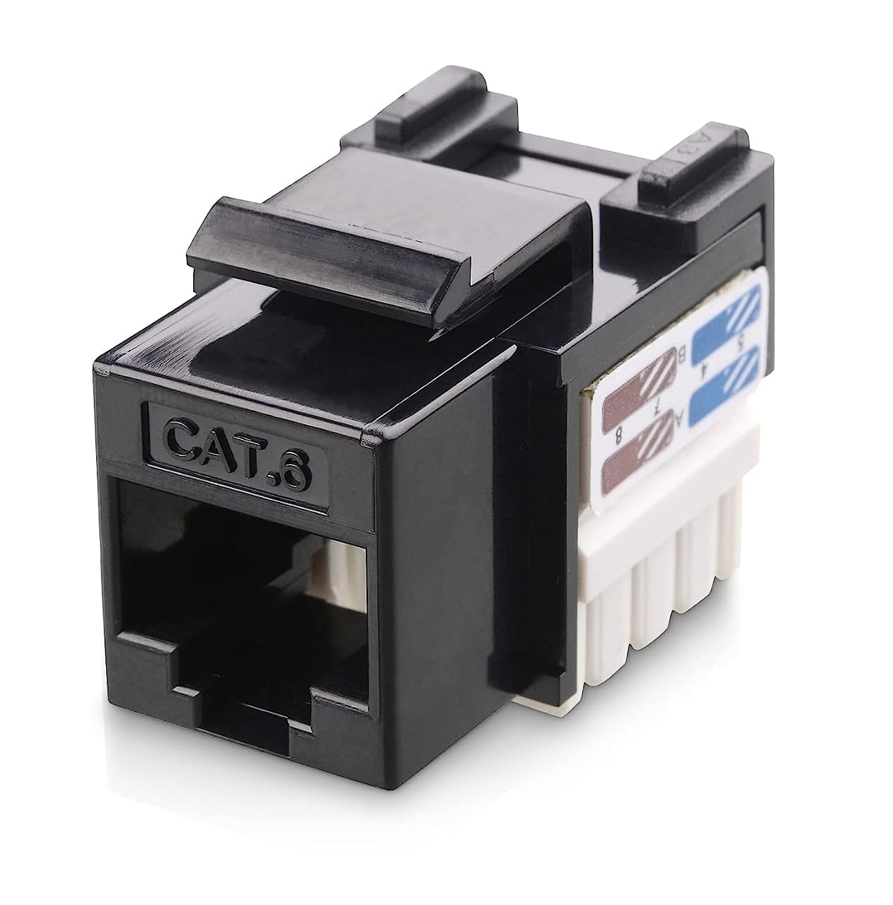 Frutto Keystone RJ45 Cat6 UTP IDC 90° Nero - Techly Professional IWP-MD C6/BKT