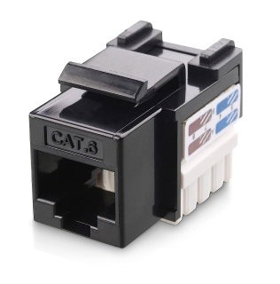 Frutto keystone RJ45 Cat6 UTP IDC 90° nero - Techly Professional IWP-MD C6/BKT