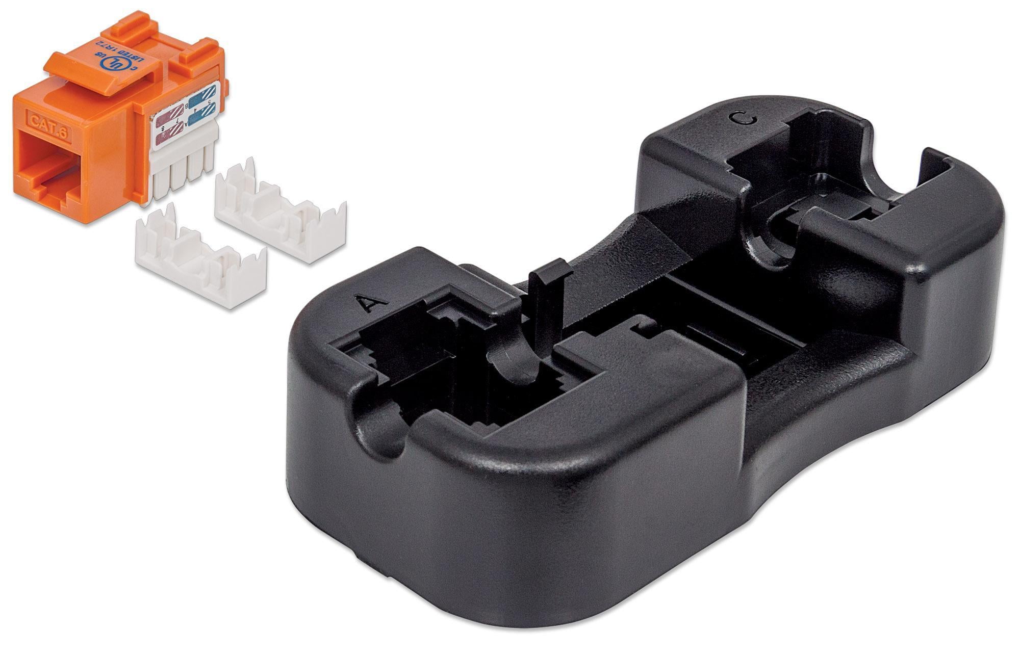 Frutto Keystone RJ45 Cat6 UTP non schermato Arancione - Intellinet IWP-MD C6/OR