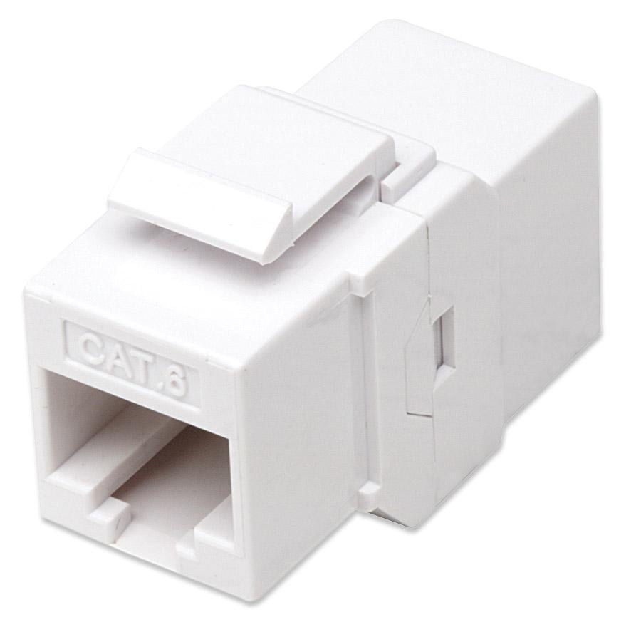 Accoppiatore Keystone RJ45 F/F Cat6 UTP Bianco - Techly Professional IWP-MD C6/PBT