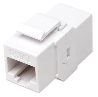 Accoppiatore Keystone RJ45 F/F Cat6 UTP Bianco - Techly Professional IWP-MD C6/PBT
