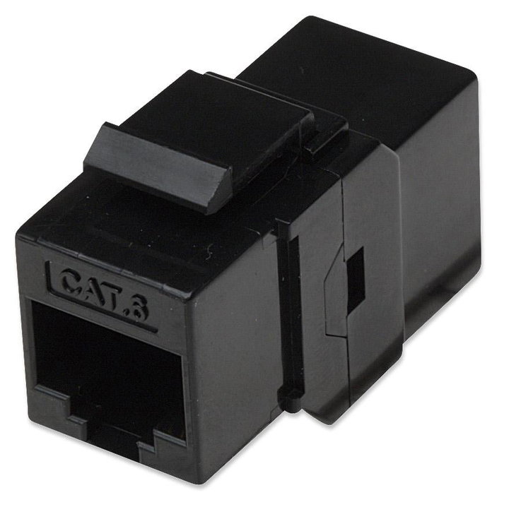 Accoppiatore Keystone RJ45 F/F Cat6 UTP Nero - Techly Professional IWP-MD C6/PKT