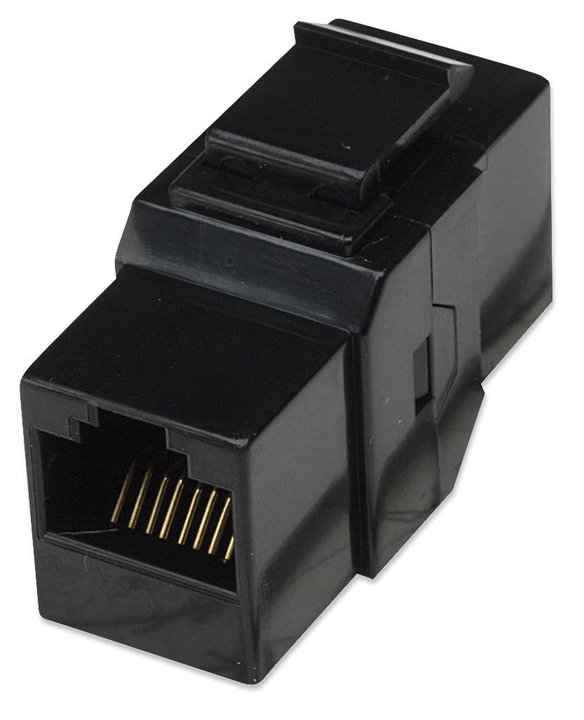 Accoppiatore Keystone RJ45 F/F Cat6 UTP Nero - Techly Professional IWP-MD C6/PKT