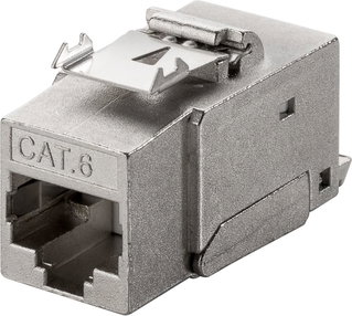 Frutto Keystone RJ45 Cat6 STP Schermato 250MHz SNAP-IN - Goobay IWP-MD C6/STP-SN