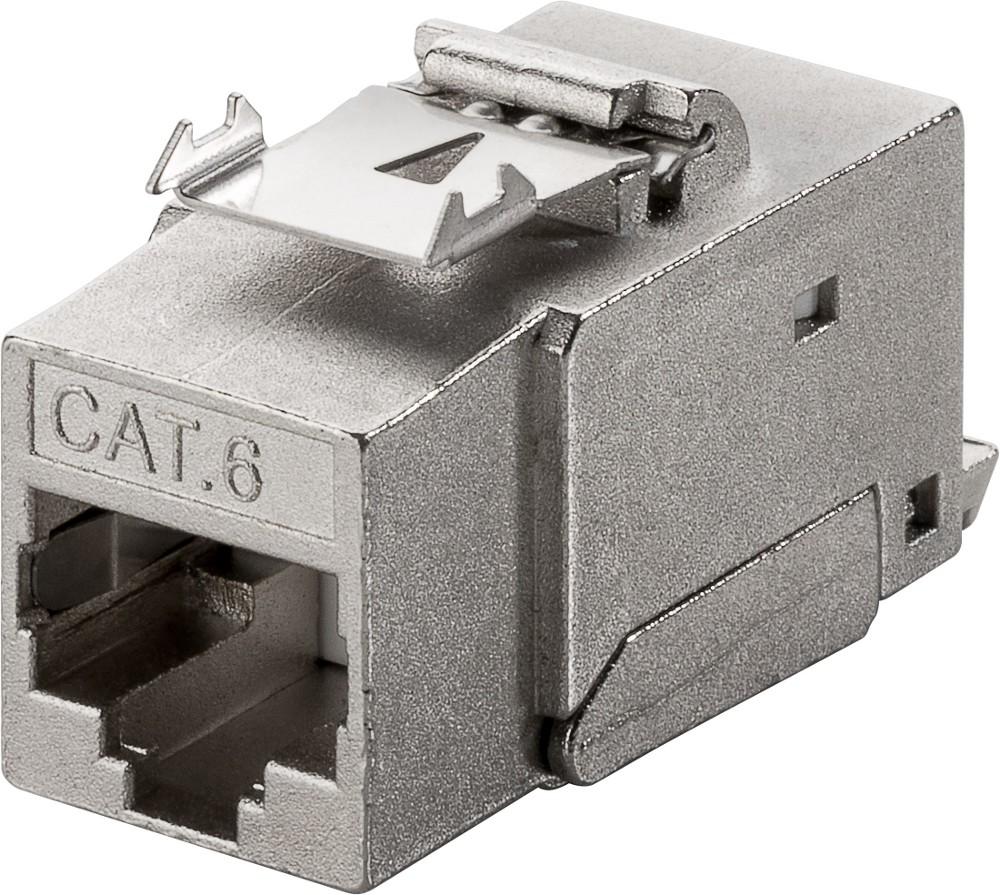 Fruit Keystone RJ 45 Cat 6 STP Shielded 250 MHz SNAP-IN - Goobay IWP-MD C 6 /STP-SN