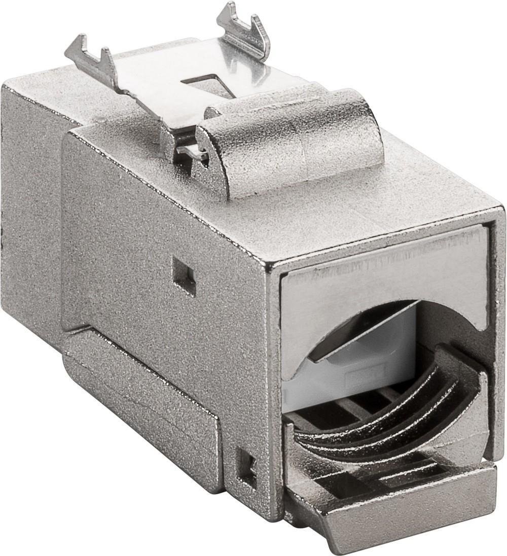 Frutto Keystone RJ45 Cat6 STP Schermato 250MHz SNAP-IN - Goobay IWP-MD C6/STP-SN