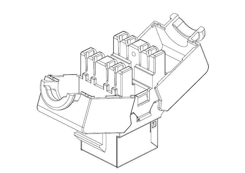 Frutto Keystone Cat6 FTP Tooless - Intellinet IWP-MD C6/TLS
