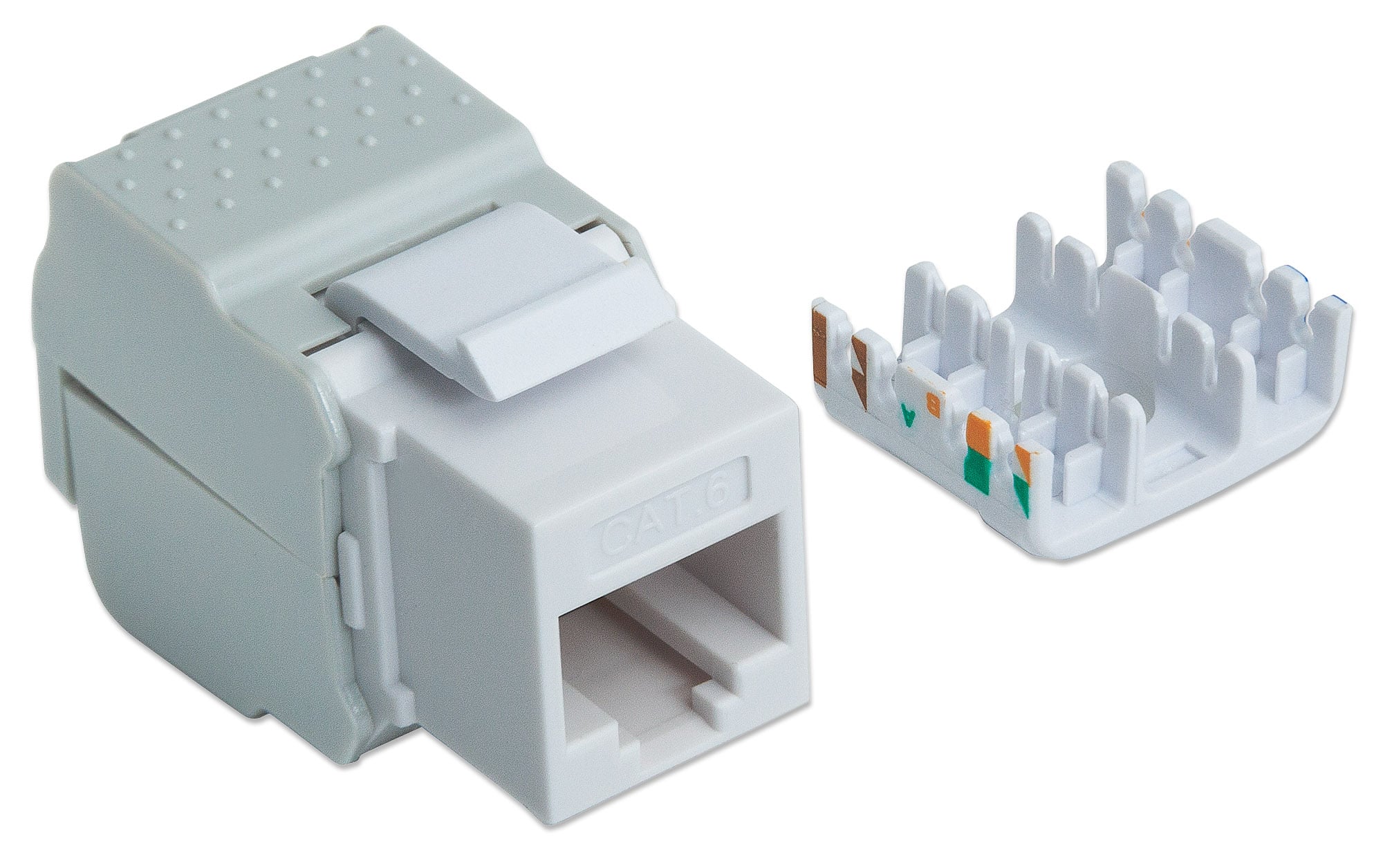 Frutto Keystone RJ45 UTP Cat6 Bianco - Intellinet IWP-MD C6/TLU