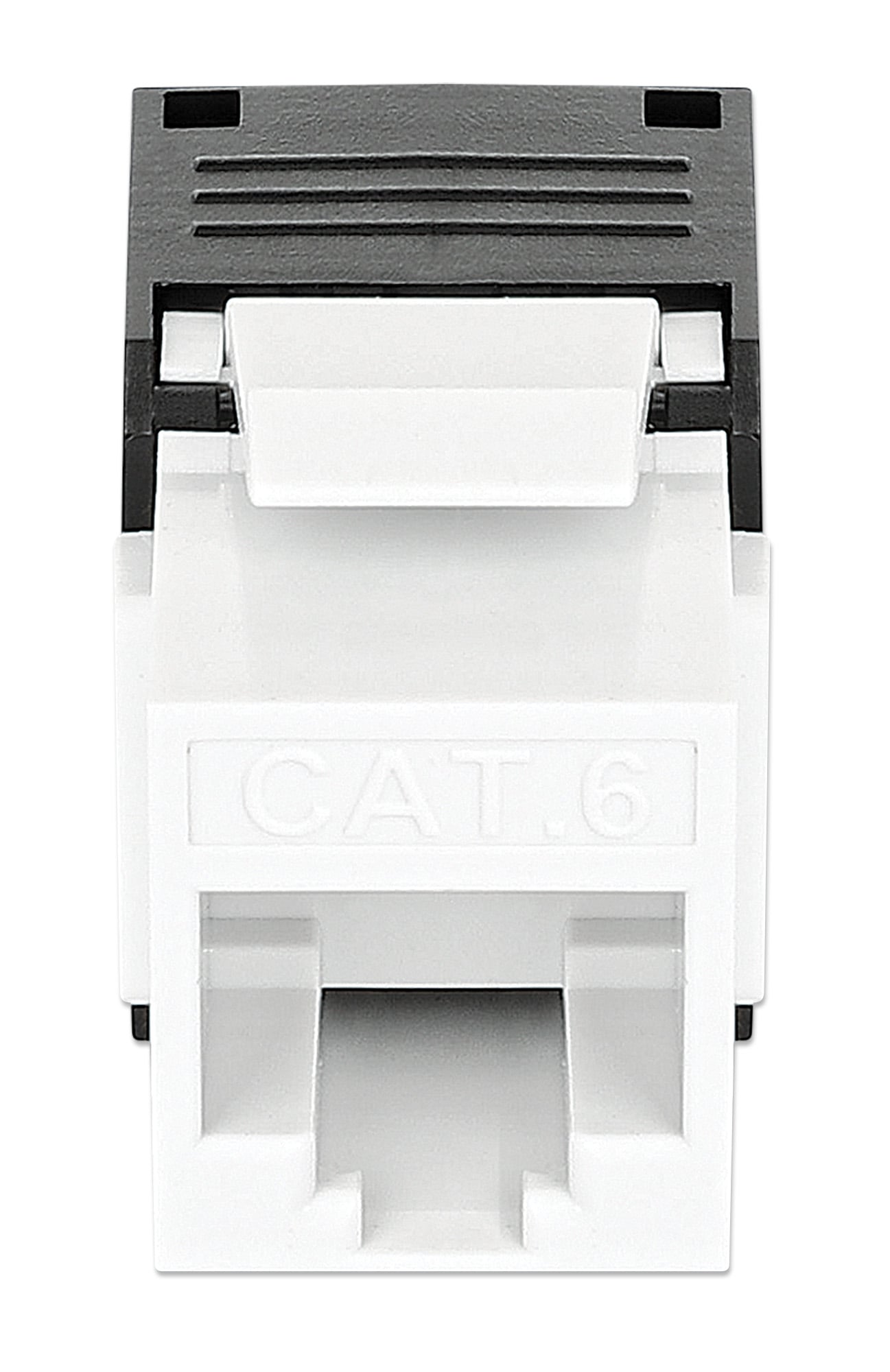 Frutto Keystone RJ45 Cat6 UTP Tool-Free Bianco Nero - Intellinet IWP-MD C6/TLU3MU