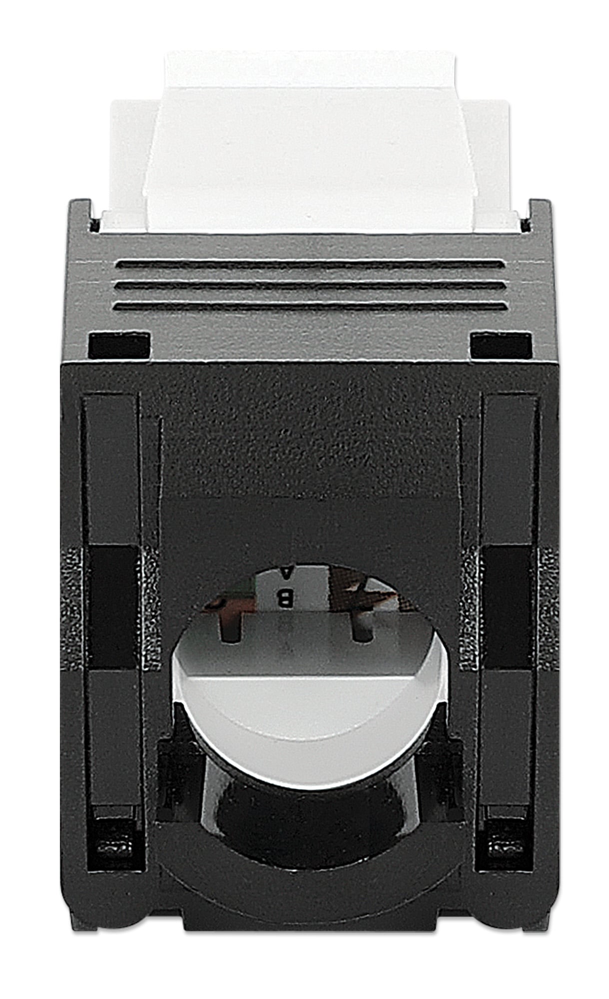 Frutto Keystone RJ45 Cat6 UTP Tool-Free Bianco Nero - Intellinet IWP-MD C6/TLU3MU