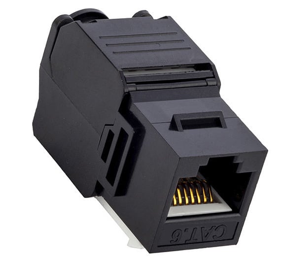 Frutto Keystone RJ45 UTP Cat6 Tooless Nero - Techly Professional IWP-MD C6/TLUBT