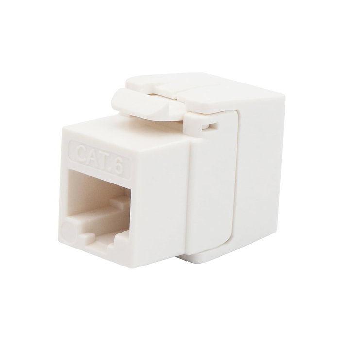 Frutto Keystone RJ45 Cat6 UTP 180° Toolless Bianco - Intellinet IWP-MD C6/ULF