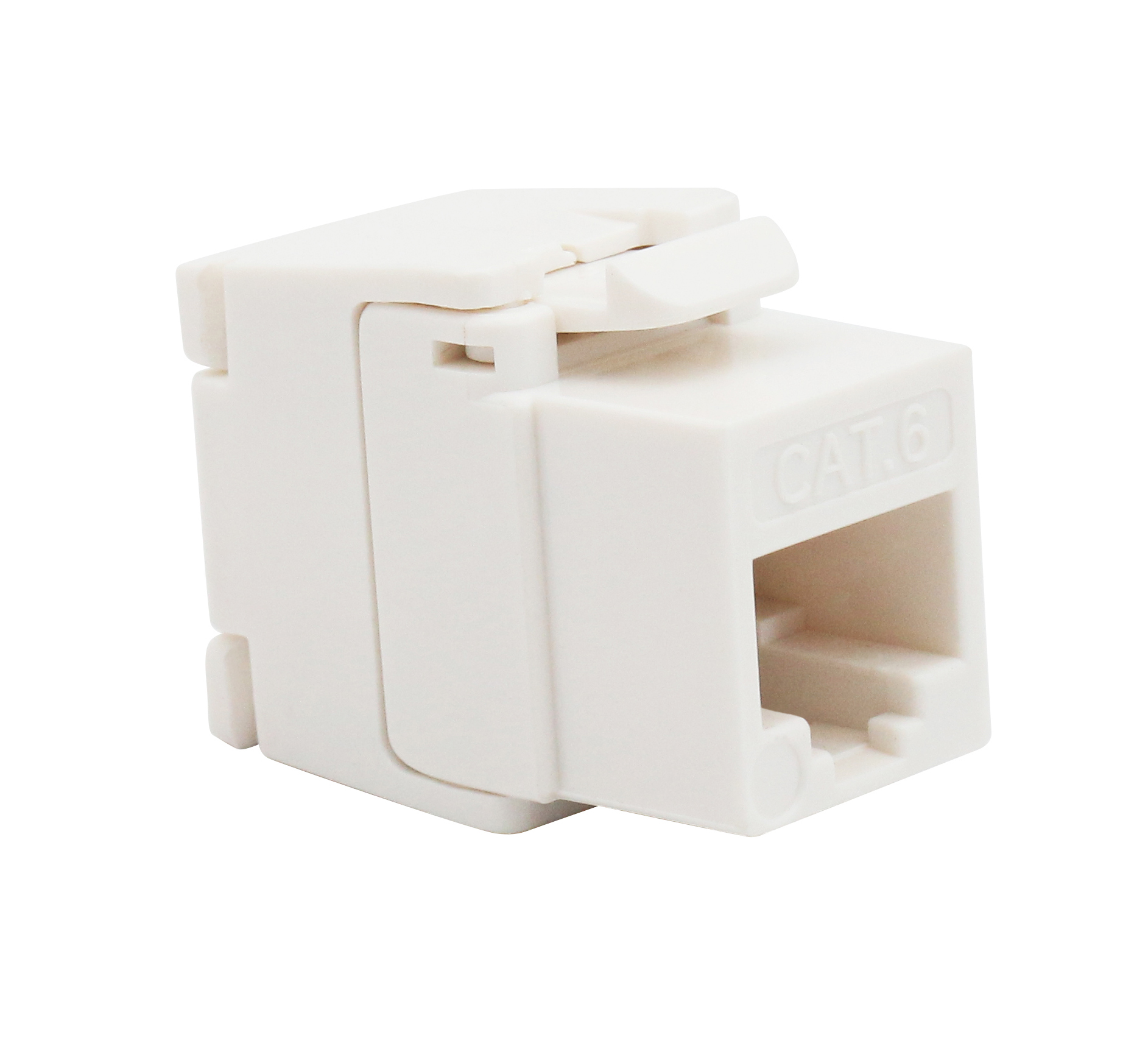 Frutto Keystone RJ45 Cat6 UTP 180° Toolless Bianco - Intellinet IWP-MD C6/ULF