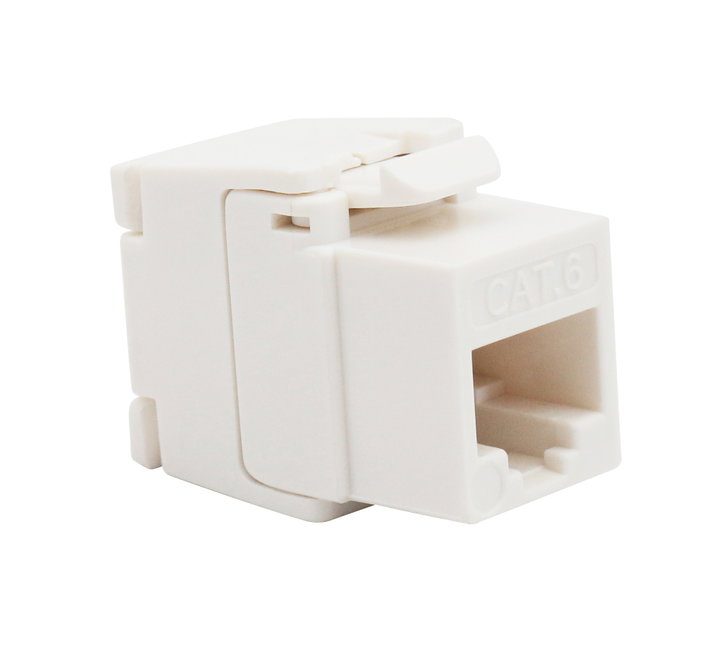 Frutto Keystone RJ45 Cat6 UTP 180° Toolless Bianco - Intellinet IWP-MD C6/ULF