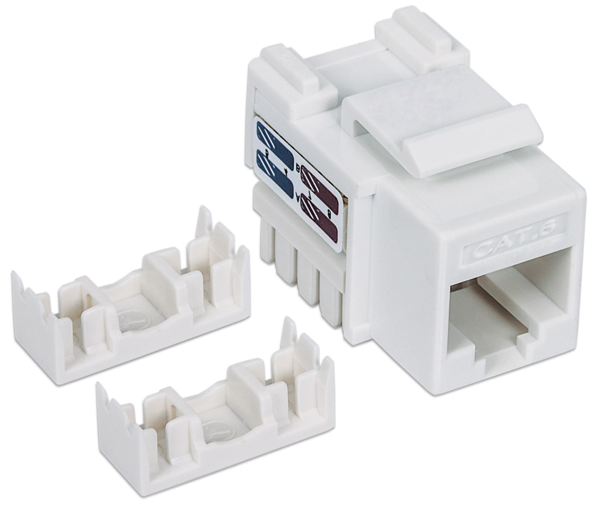 Frutto Keystone RJ45 Cat6 UTP non schermato Bianco - Intellinet IWP-MD C6/WH