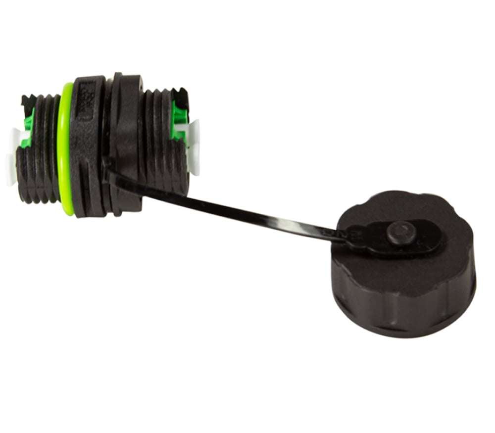 Connettore Fibra Ottica LC Duplex Impermeabile IP68 con Pressacavo e Cappuccio Antipolvere - Logilink IWP-MD FOLC-IPGL