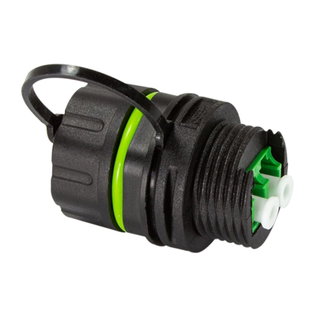 Connettore Fibra Ottica LC Duplex Impermeabile IP68 con Cappuccio Antipolvere - Logilink IWP-MD FOLC-IPPAN