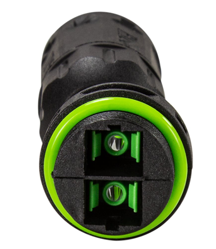 Connettore Fibra Ottica SC Duplex Impermeabile IP68 con Due Pressacavi - Logilink IWP-MD FOSCD-IPGL2
