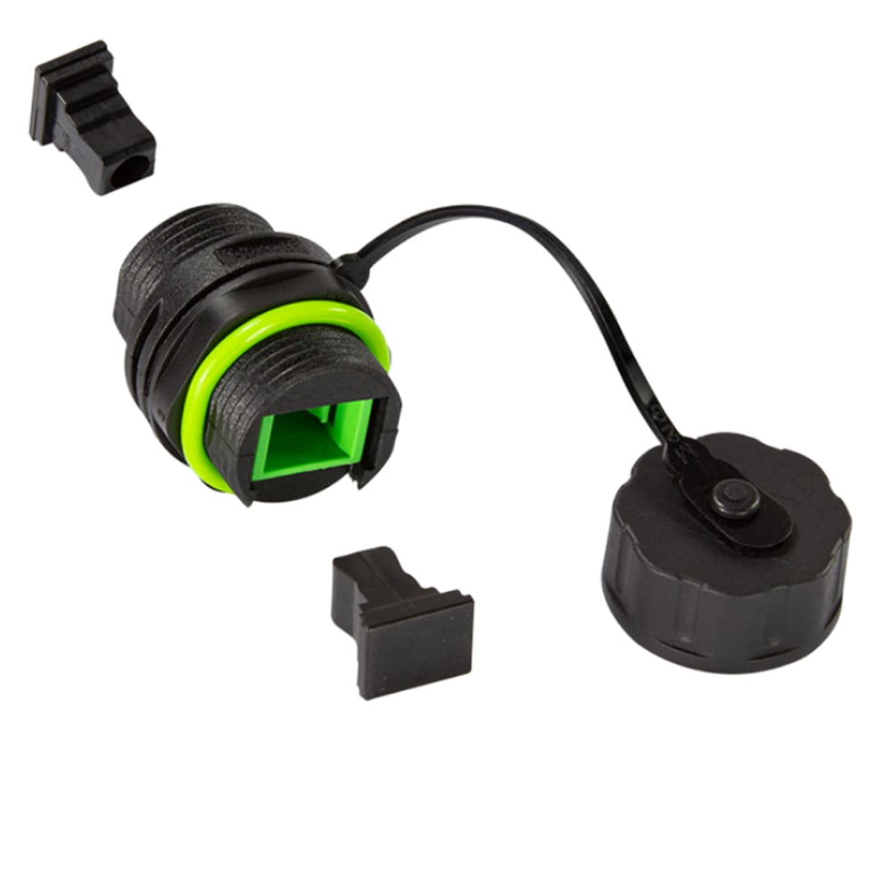 Connettore Fibra Ottica SC Simplex Impermeabile IP68 con Cappuccio Antipolvere - Logilink IWP-MD FOSCS-IPPAN