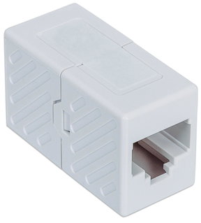 Cat 6 RJ 45 F/F UTP White Coupler - Intellinet IWP-MD F/F-C 6