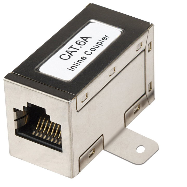 Adattatore Modulare RJ45 Cat6A Femmina/Femmina con Flange - IWP-MD F/F-C6A-W