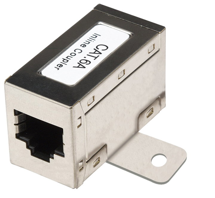 Adattatore Modulare RJ45 Cat6A Femmina/Femmina con Flange - IWP-MD F/F-C6A-W