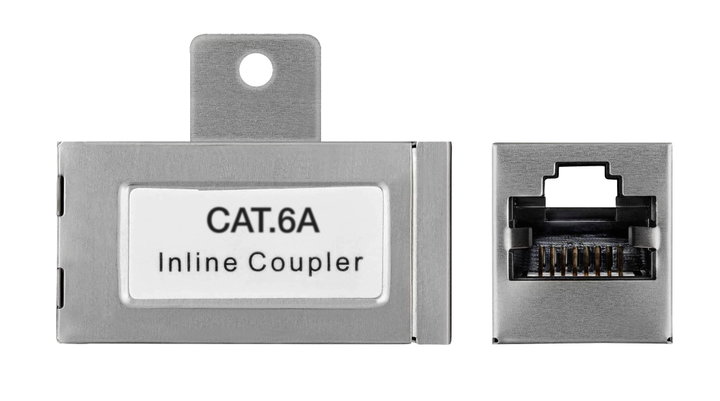Adattatore Modulare RJ45 Cat6A Femmina/Femmina con Flange - IWP-MD F/F-C6A-W