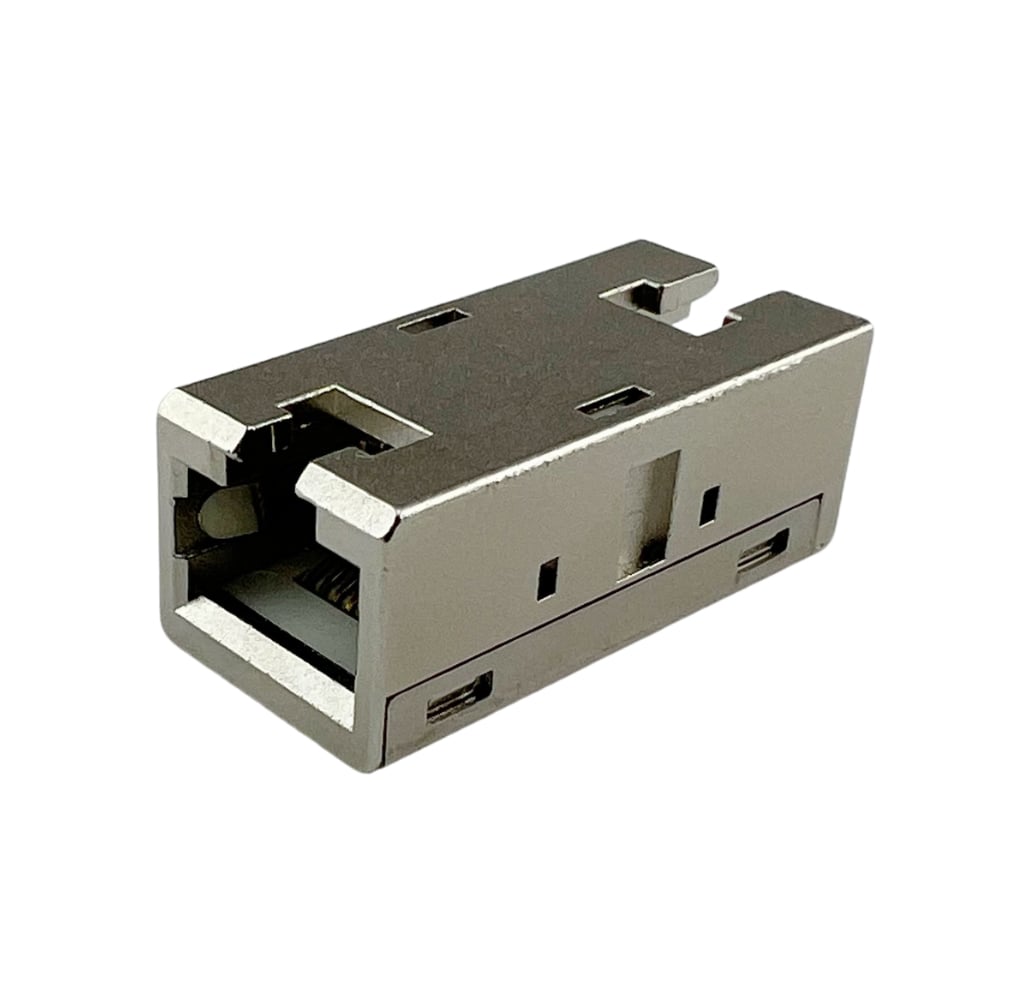 Accoppiatore RJ45 Cat6A 8P8C Femmina/ Femmina 10G STP Silver - Techly Professional IWP-MD F/F-C6ALT