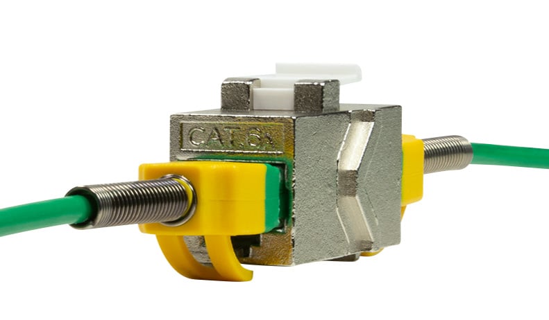 Cat 6 Coupler To Keystone 2 xRJ 45 STP - Logilink IWP-MD F/F-C 6 ASL