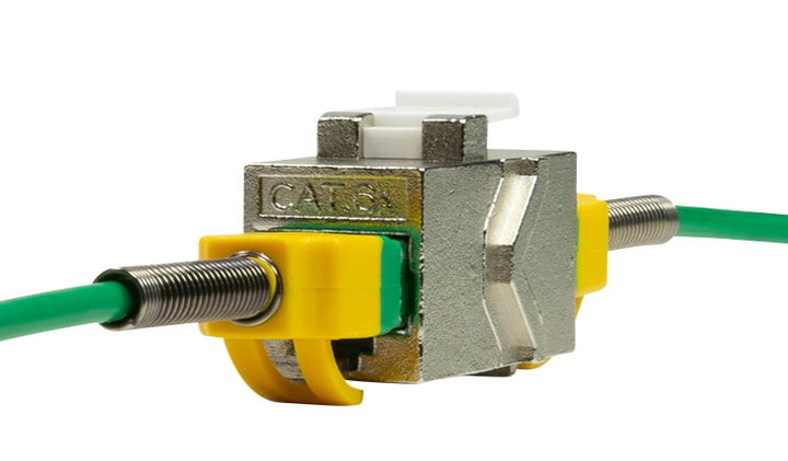 Accoppiatore Cat6A Keystone 2xRJ45 STP - Logilink IWP-MD F/F-C6ASL