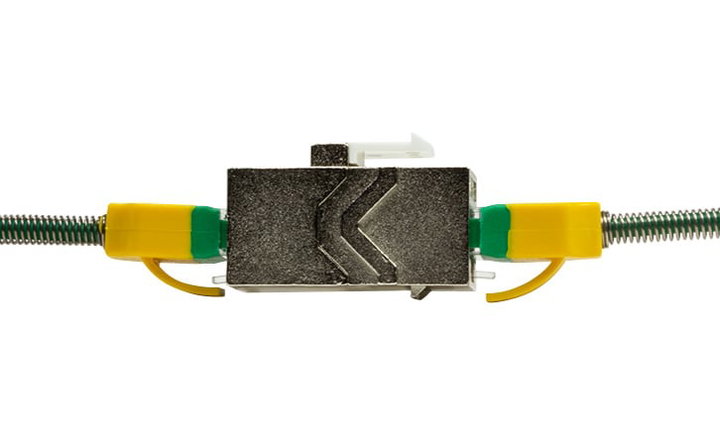 Accoppiatore Cat6A Keystone 2xRJ45 STP - Logilink IWP-MD F/F-C6ASL
