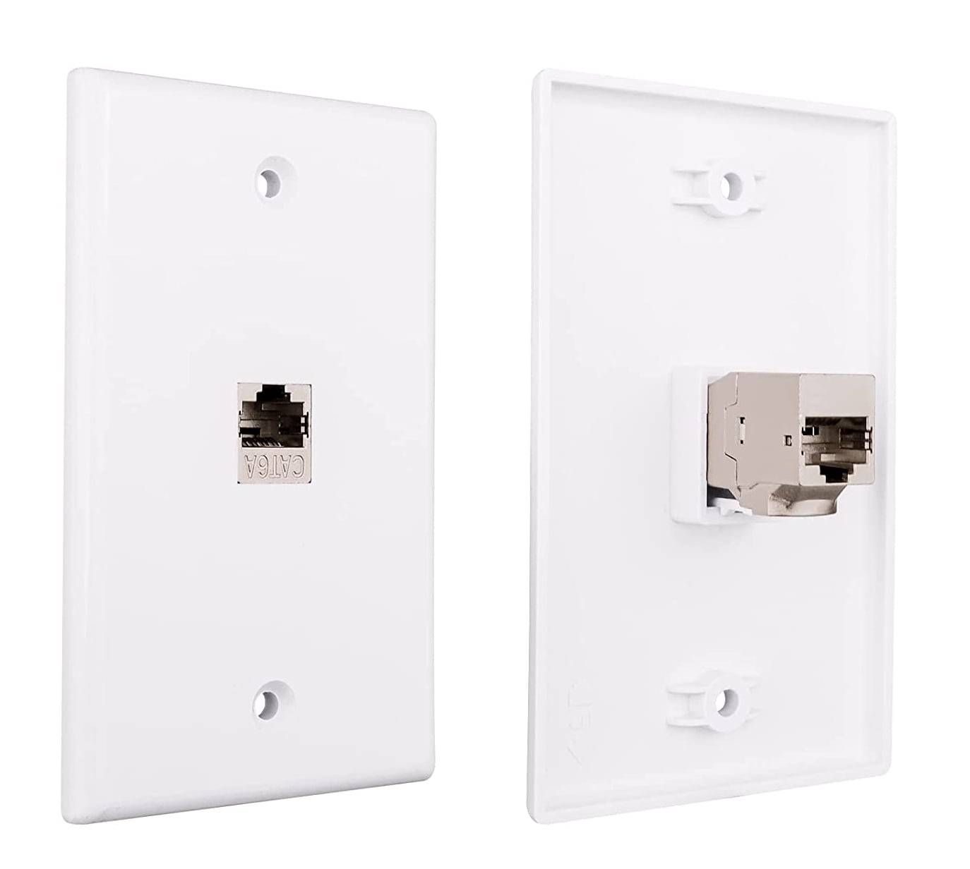 Accoppiatore di Rete RJ45 Cat6A F/F Schermato FTP da pannello 16.5mm - Techly Professional IWP-MD F/F-C6ASLT