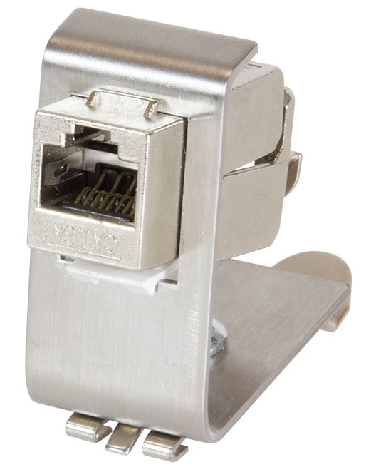 Adattatore per Modulo Keystone 1xRJ45 per guida DIN - Intellinet IWP-MD KEY-RAIL1I