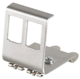Adapter for Keystone modules 2 xRJ 45 for DIN guide - Intellinet IWP-MD KEY-RAIL 2 I