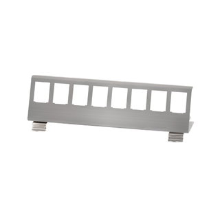 Adapter for Keystone 8 xRJ 45 DIN Guide Module - Logilink IWP-MD KEY-RAIL 8 L