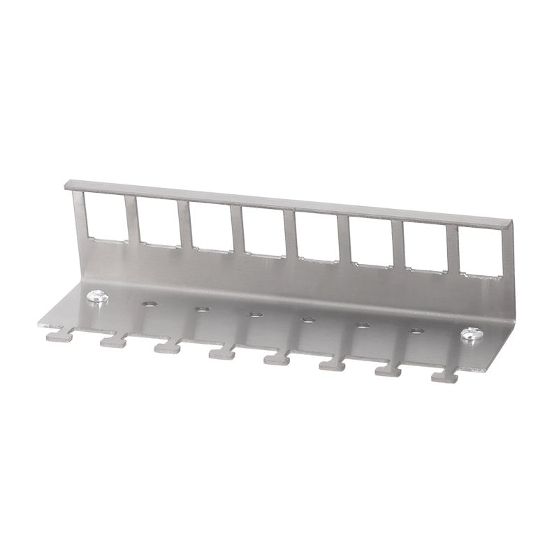 Adattatore per Modulo Keystone 8xRJ45 per Guida DIN - Logilink IWP-MD KEY-RAIL8L